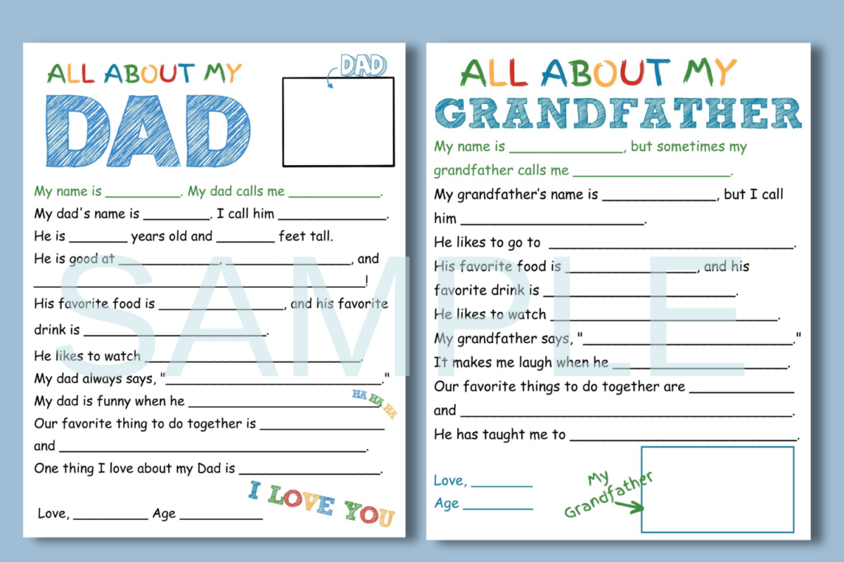 Fathers Day Questions Free Printable