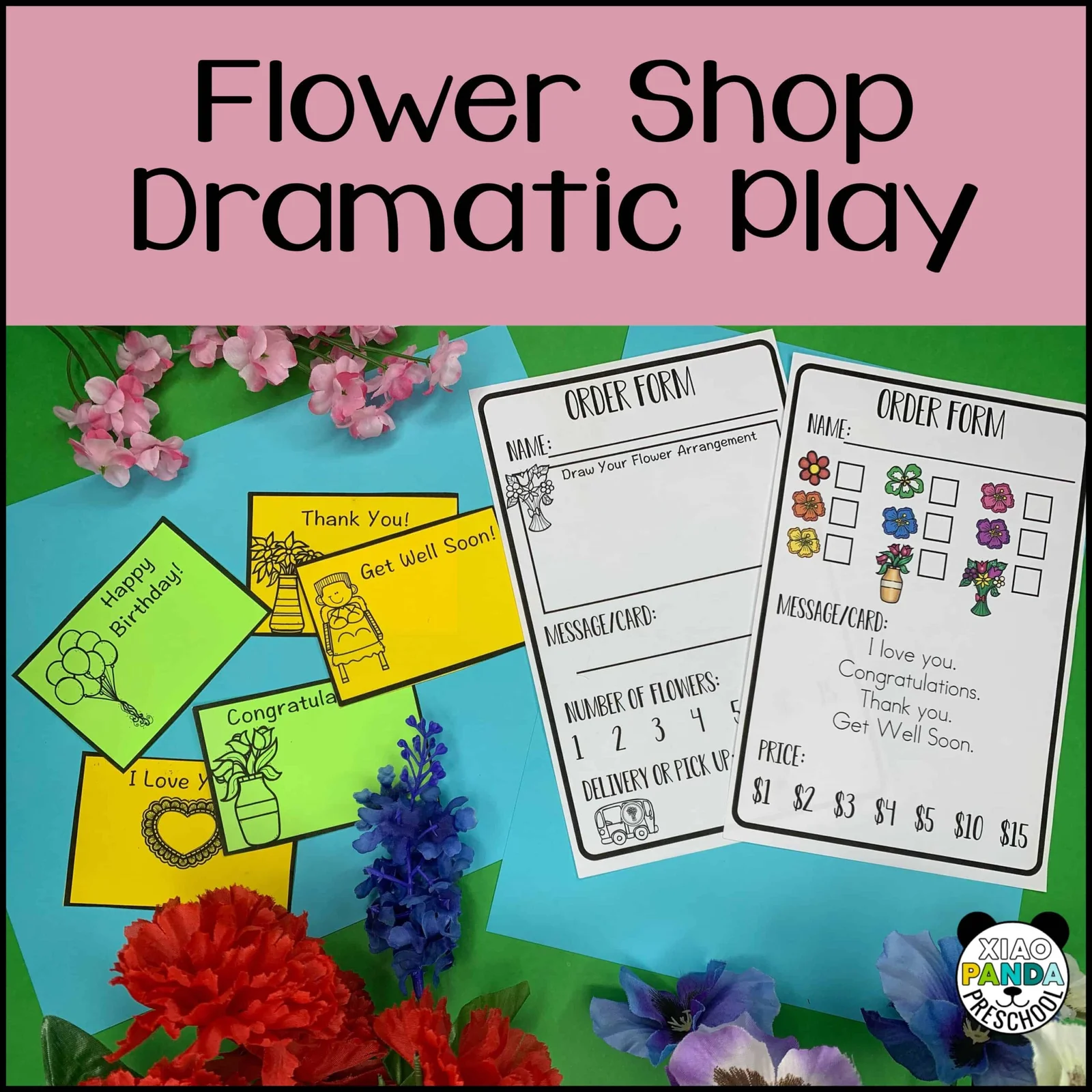 Flower Shop Dramatic Play Printables In English Flower Shop Dramatic Play Printables In English