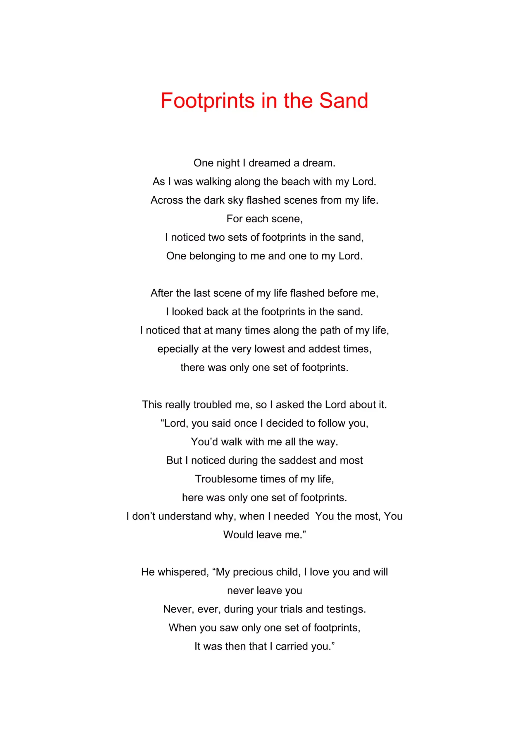 Footprints In The Sand 61766653