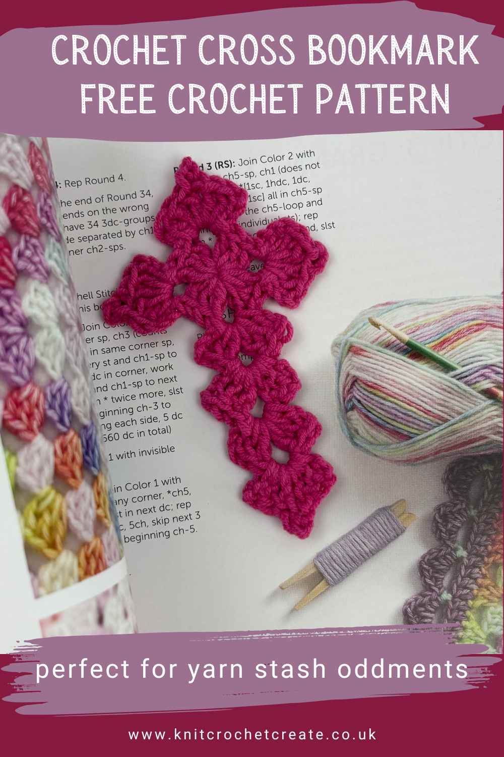 Free Crochet Cross Bookmark Pattern