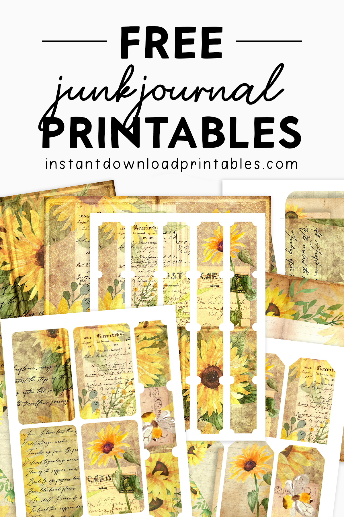 junk journal free printables