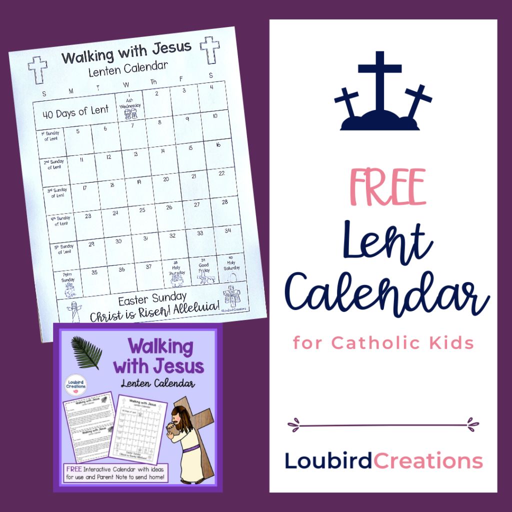 free printable lenten calendars