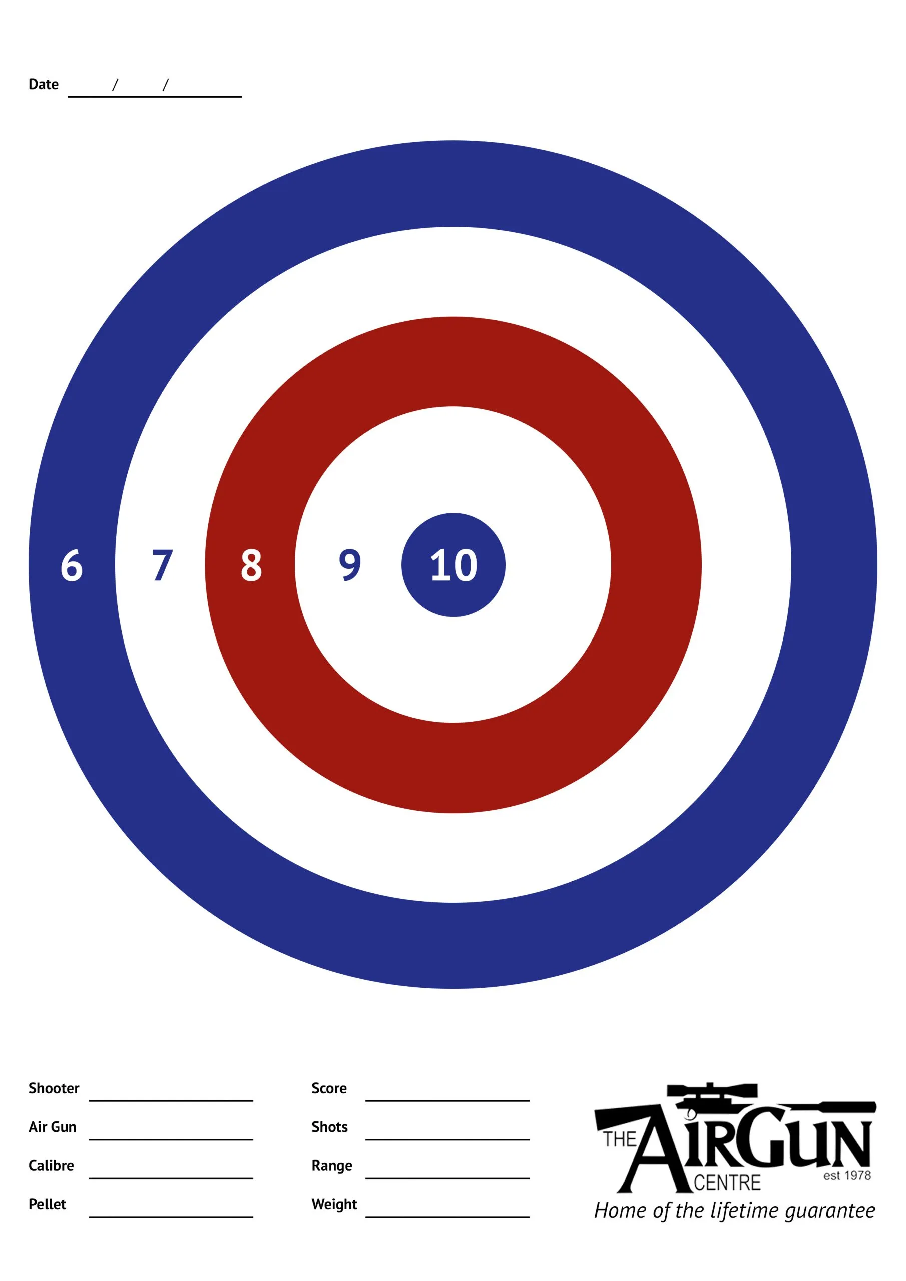 Free Printable Air Rifle Targets