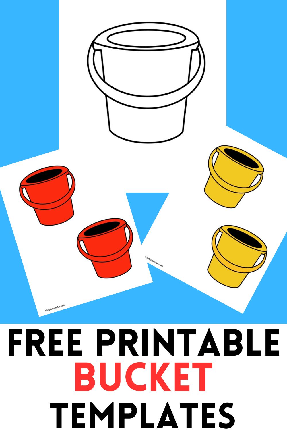 Free Printable Bucket Templates Free Printable Bucket Templates