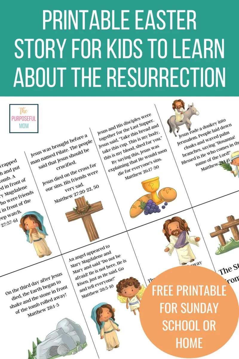 Free Printable Easter Story For Sunday School Kids Free Printable Easter Story For Sunday School Kids