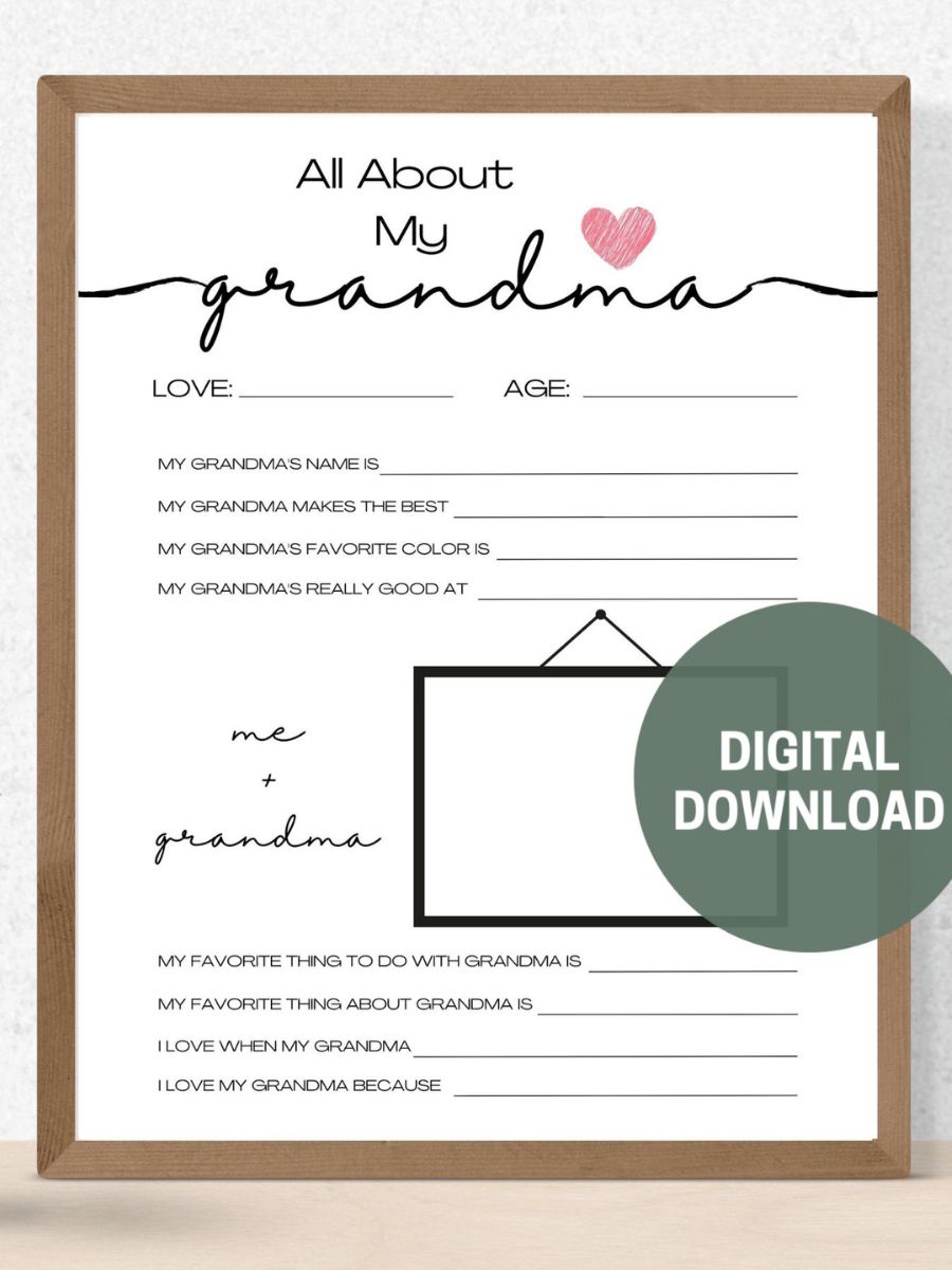 Free Printable Mothers Day Questionnaire For Mom And Grandma Free Printable Mothers Day Questionnaire For Mom And Grandma