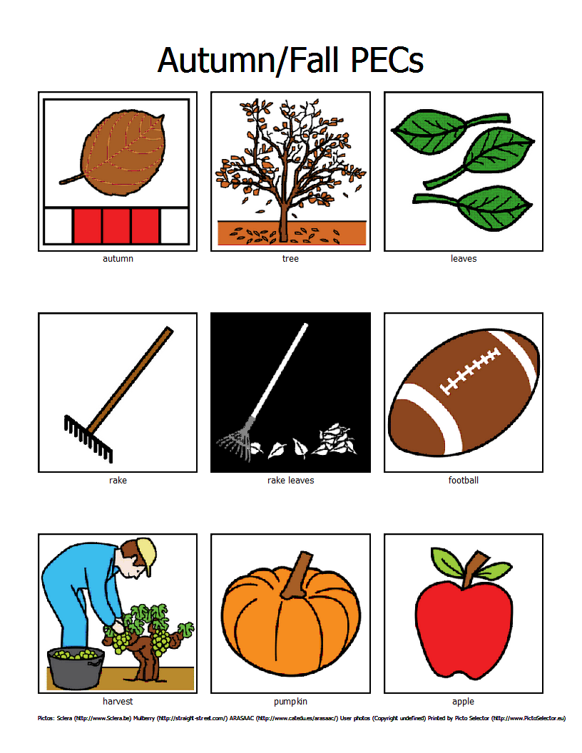Free Printable Pecs For Fallautumn Free Printable Pecs For Fallautumn