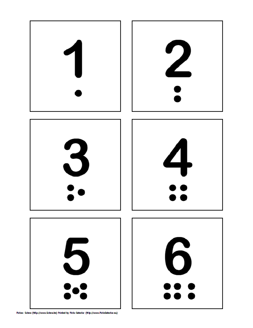 Free Printable Pecs Numbers 1 Through 10