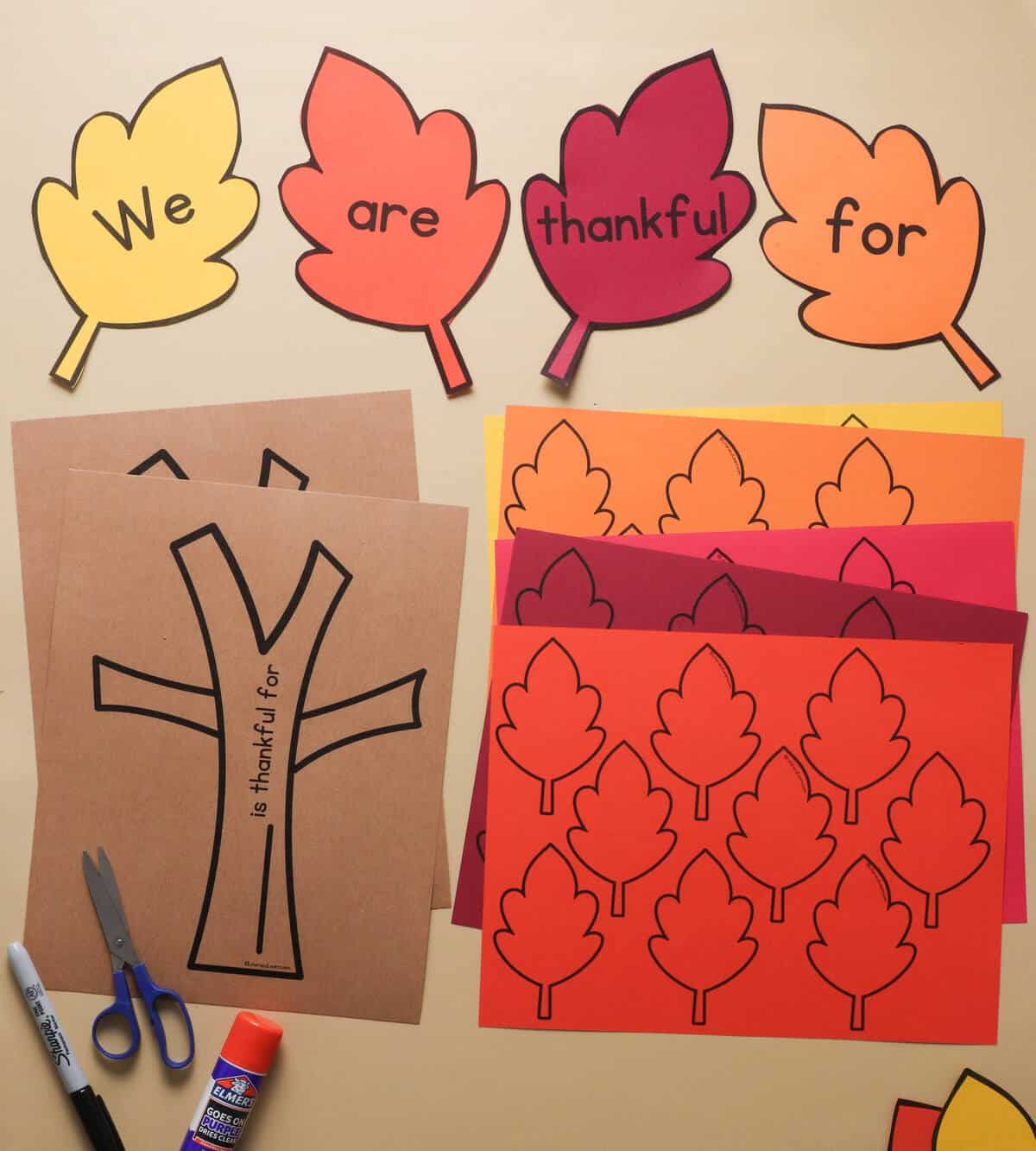 Free Printable Thankful Tree Free Printable Thankful Tree