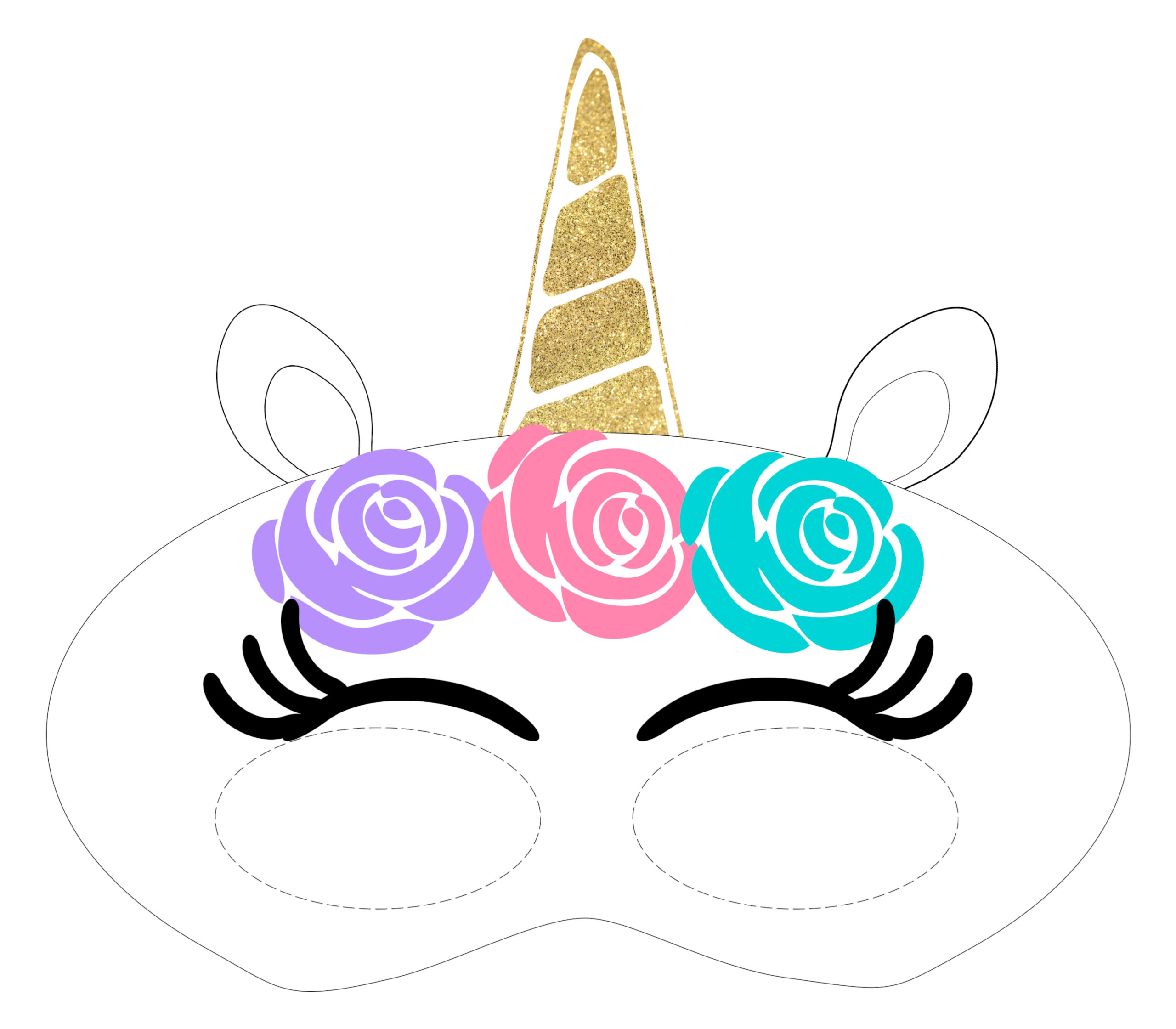 Free Printable Unicorn Masks