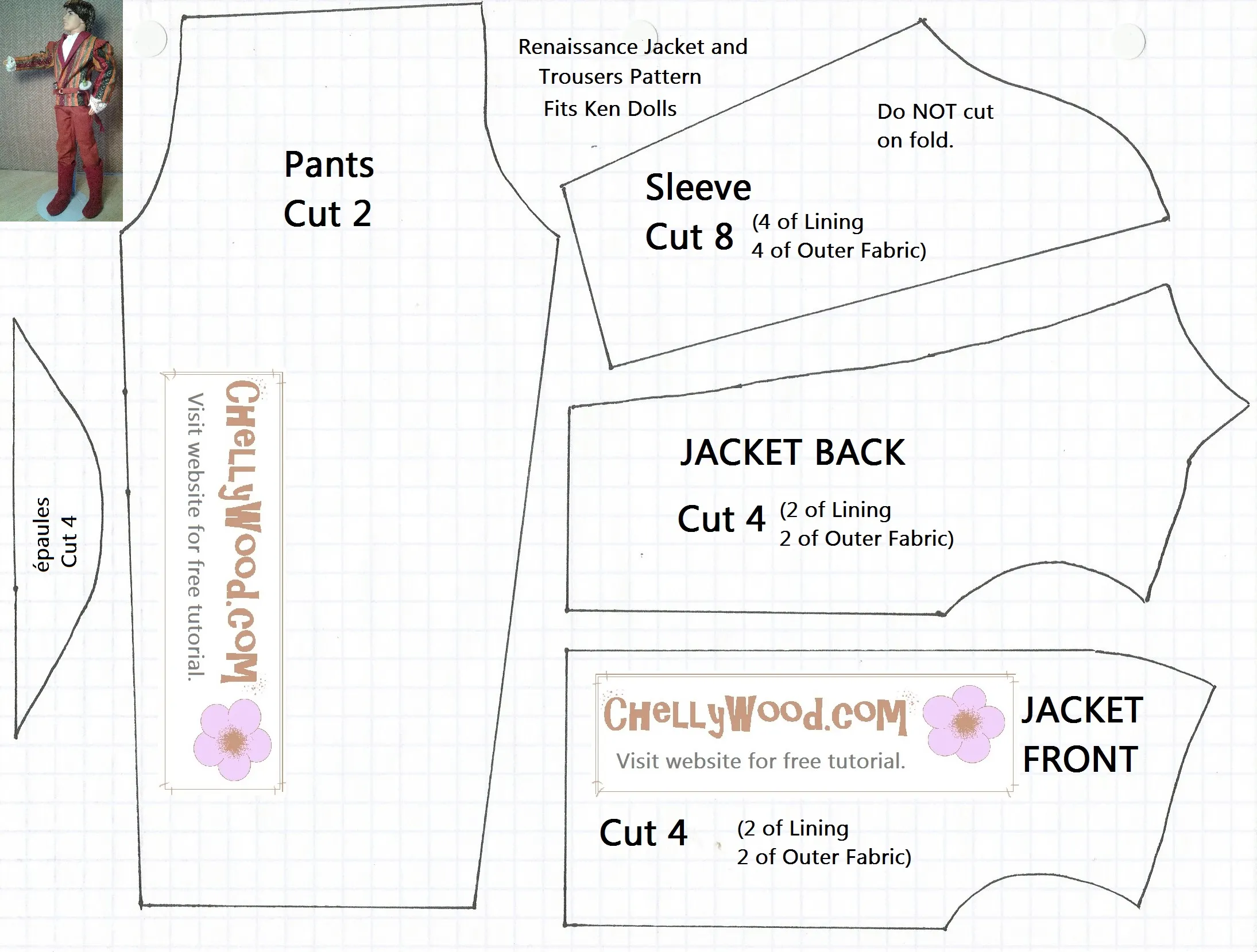 Free Sewing Pattern For Ken Doll Prince Clothes
