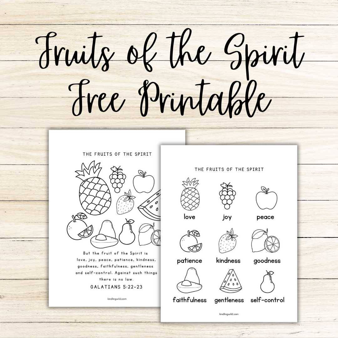 Fruits Of The Spirit Colouring Pages