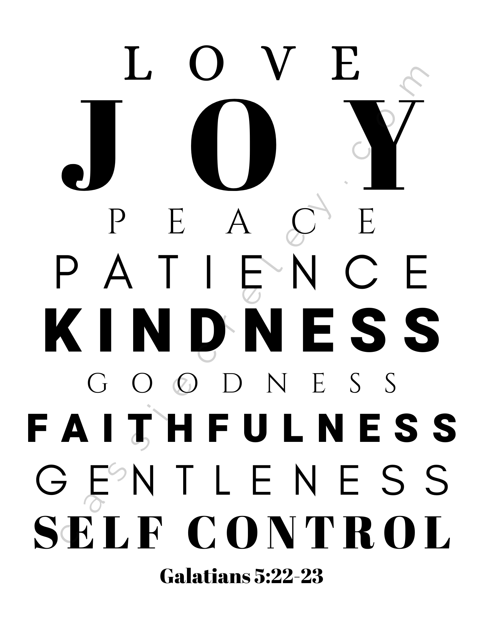 Fruits Of The Spirit Printables