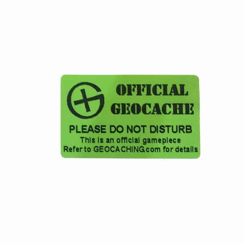 Geocache Label Sticker For Geocache Geocaching Weather Proof Vinyl Multi Sizes Geocache Label Sticker For Geocache Geocaching Weather Proof Vinyl Multi Sizes