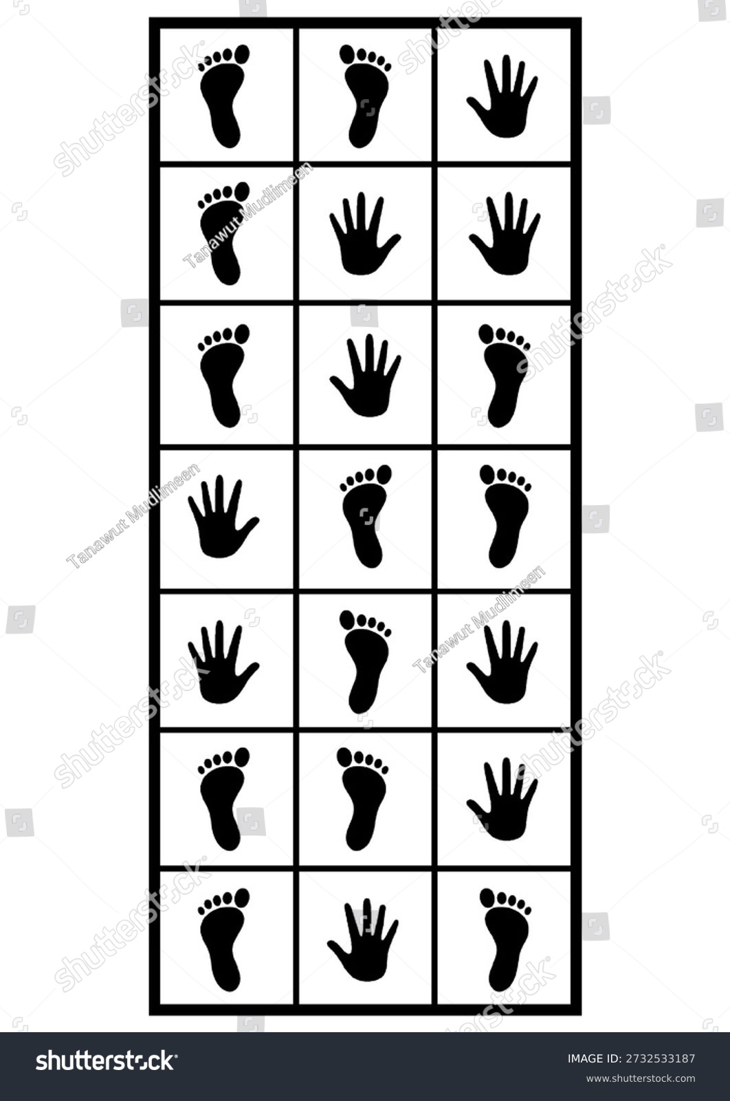 Hands Feet Hopscotch Game Template Hand 2732533187 Hands Feet Hopscotch Game Template Hand 2732533187