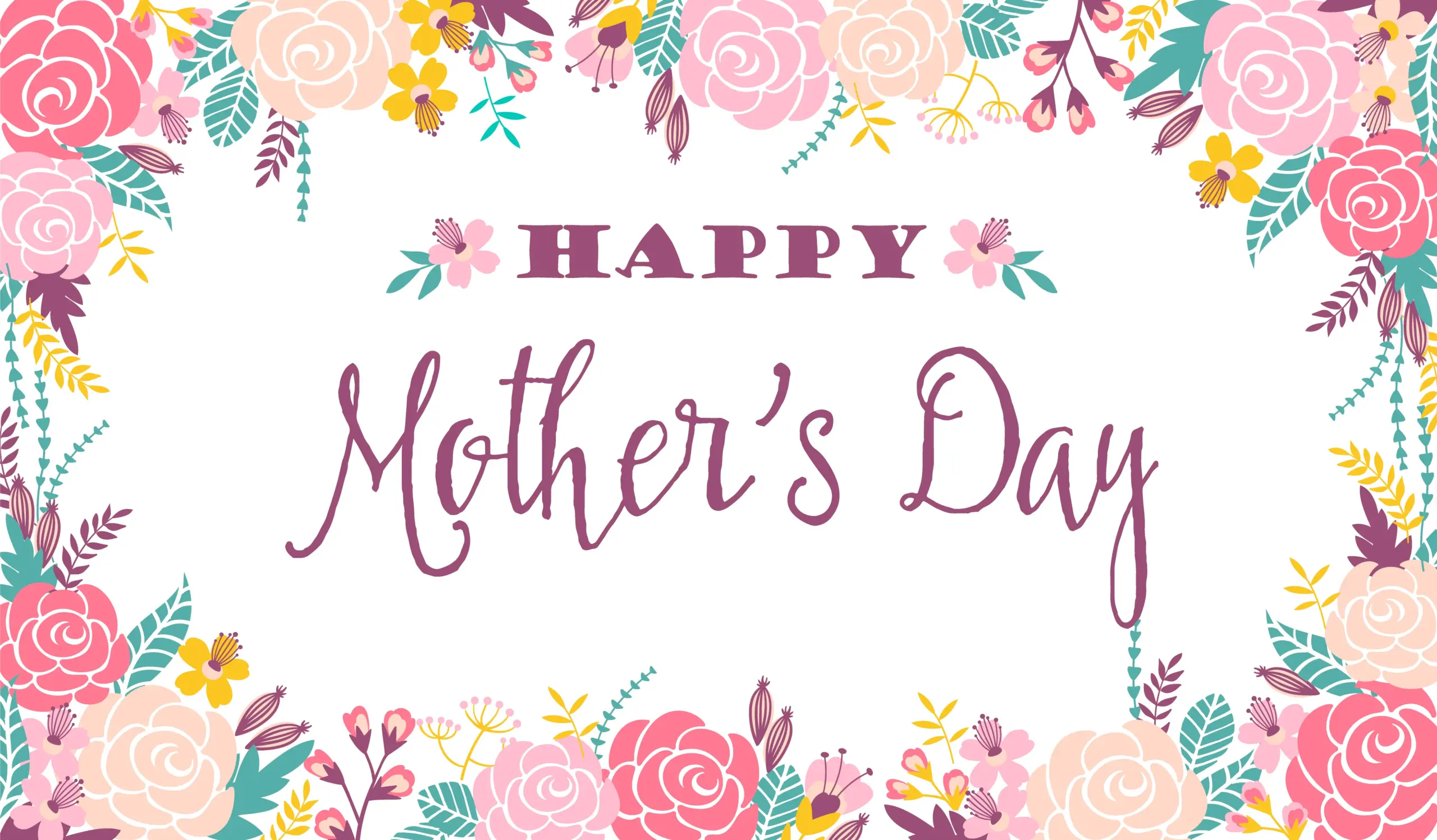 Happy Mothers Day Printable Banner