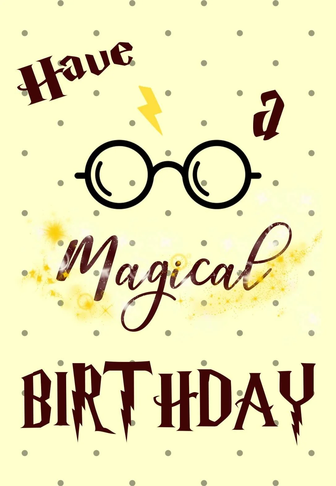 Harry Potter Birthday Cards