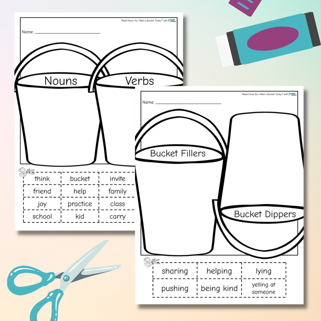 free printable bucket filler template printable free printable bucket filler template printable