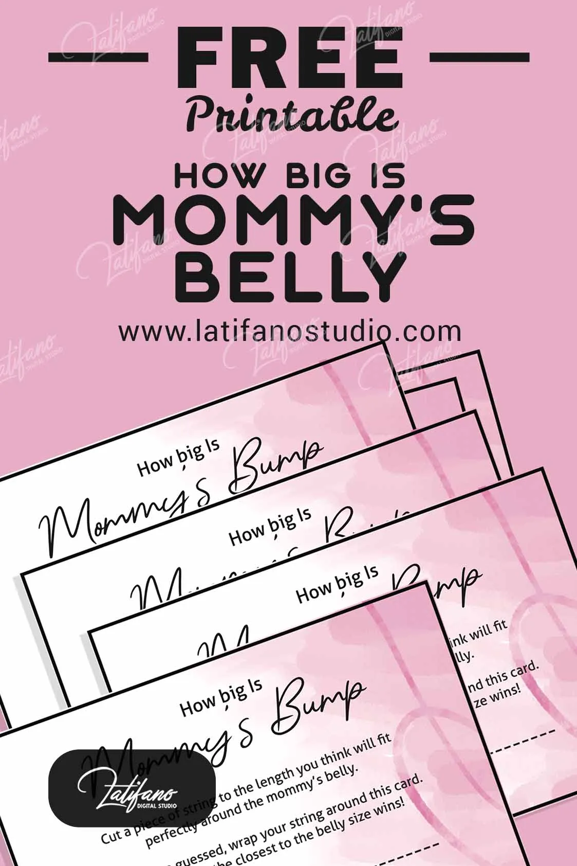 How Big Is Mommys Belly Game Free Printable