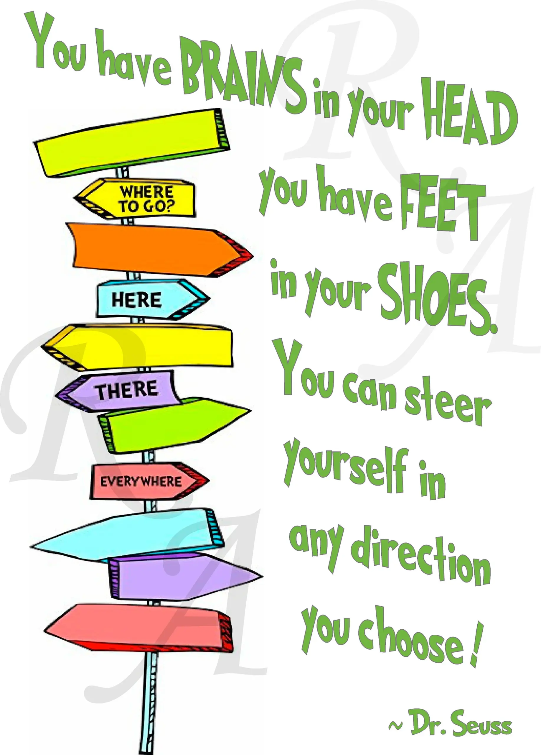 Instant Download Dr Seuss Quote Digital