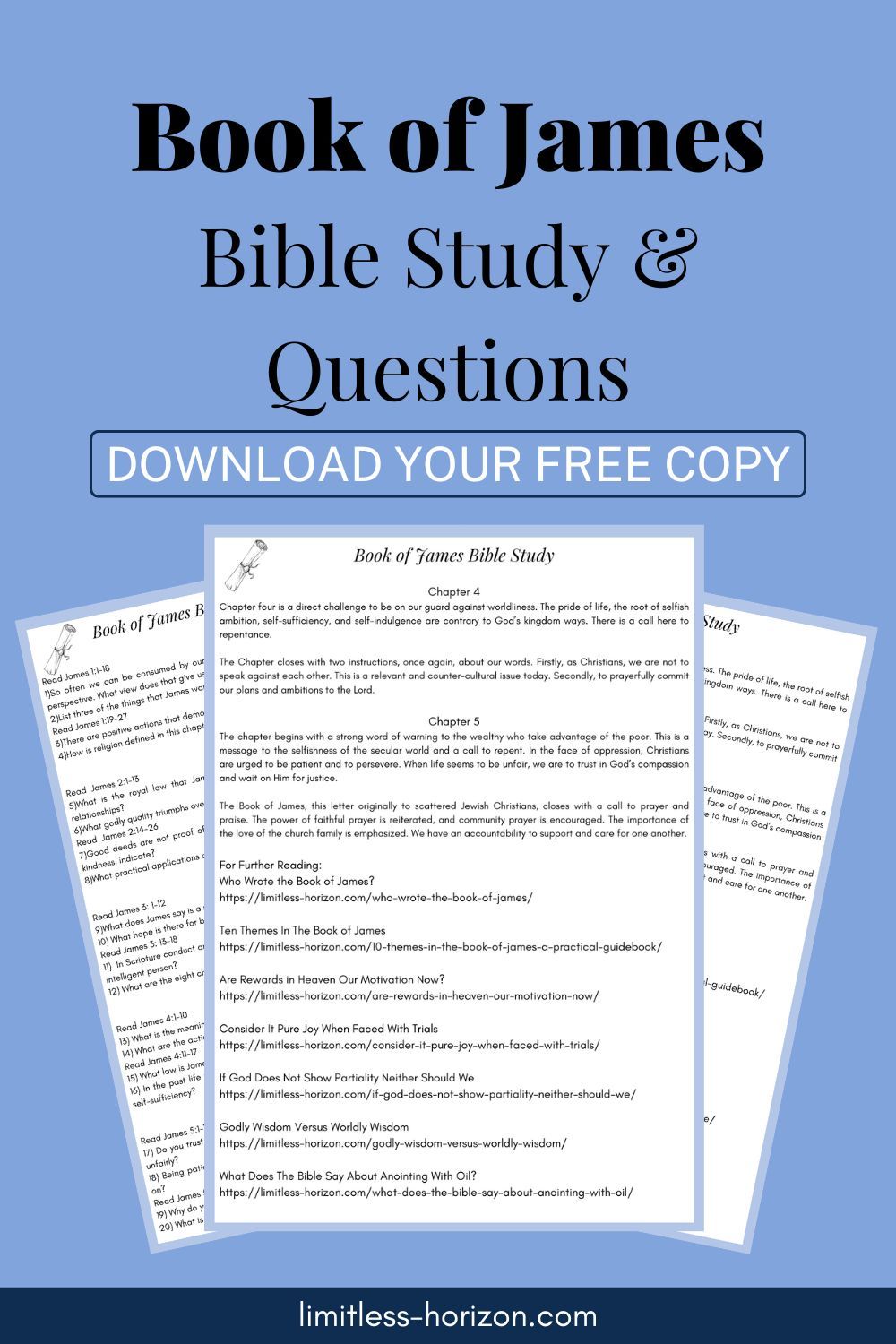 James Bible Study Free Printable