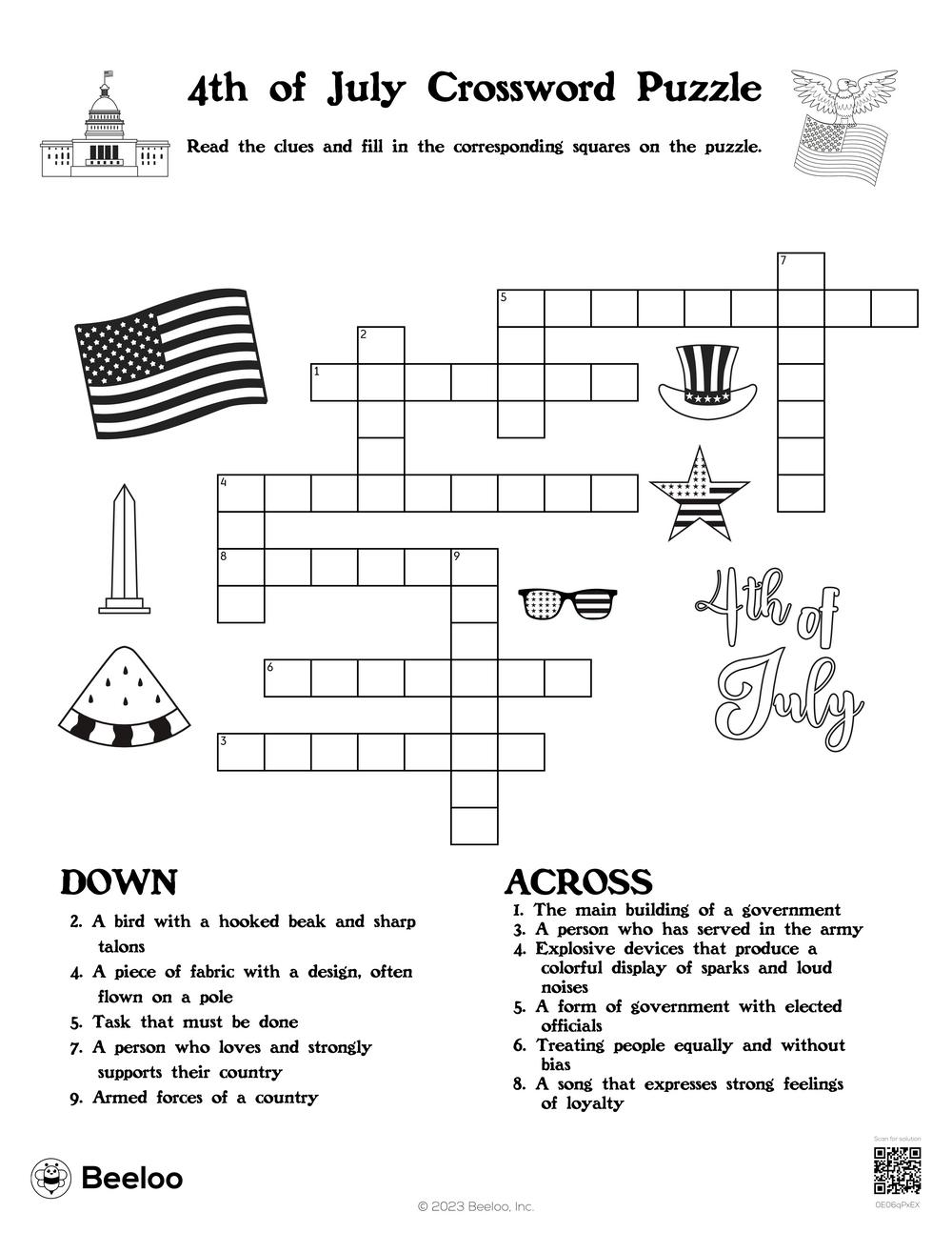July4th Crossword July4th Crossword