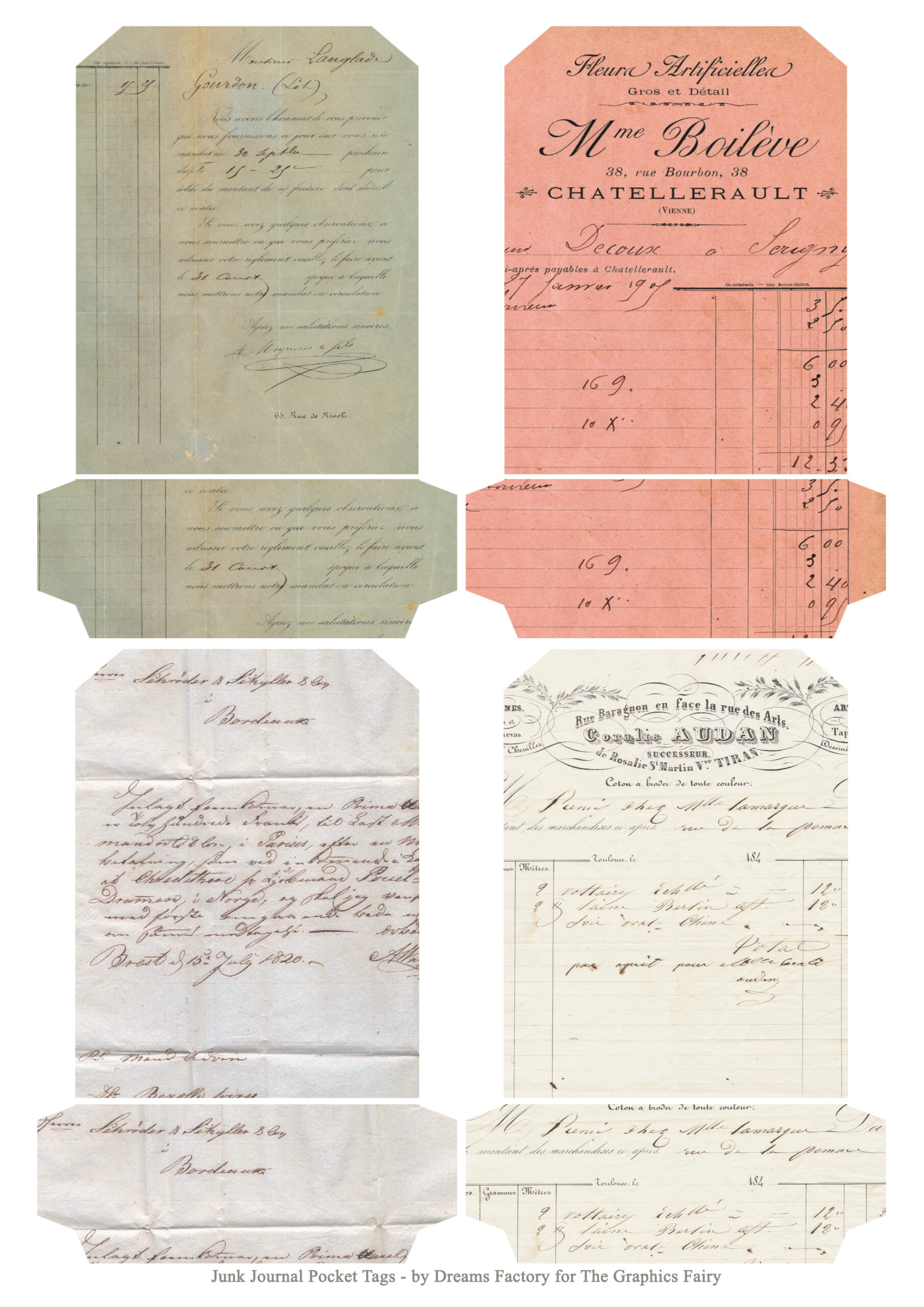 Junk Journal Pockets