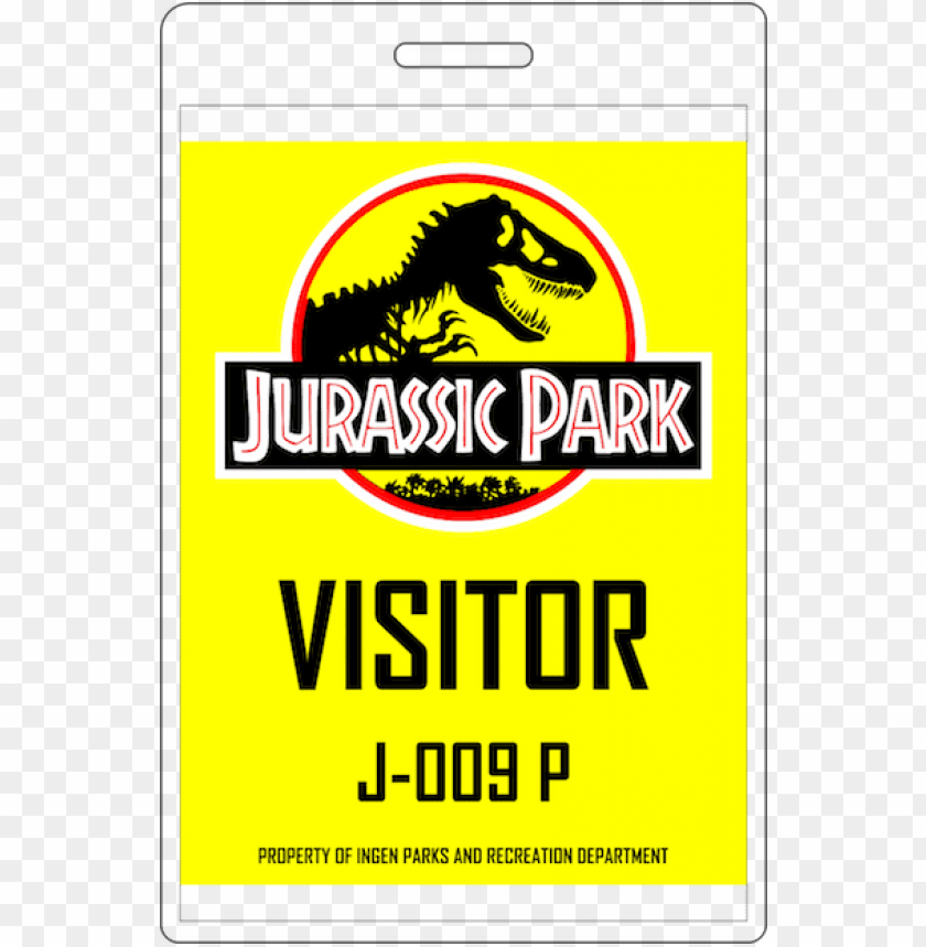 Jurassic Park Visitor Badge Template Jurassic Park Logo