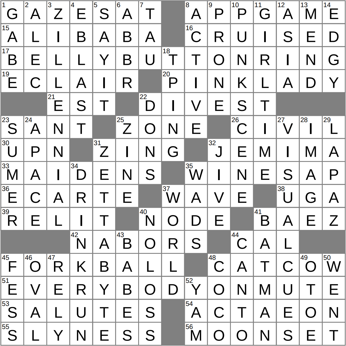 la times crossword printable
