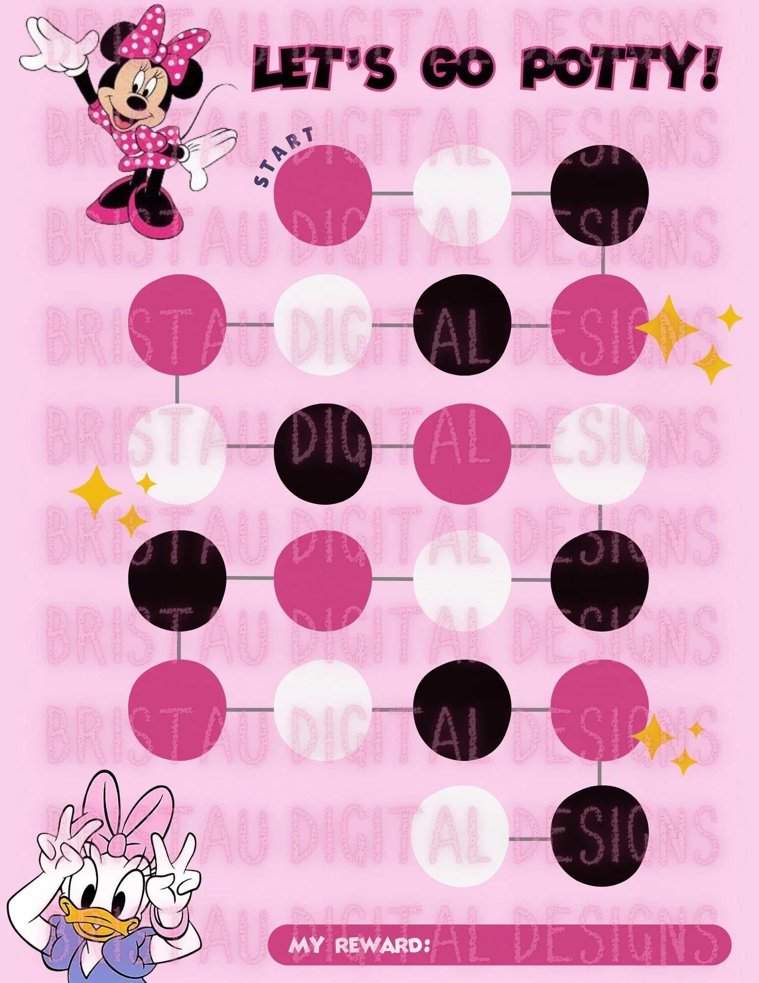 Lady Mouse Potty Training Chart