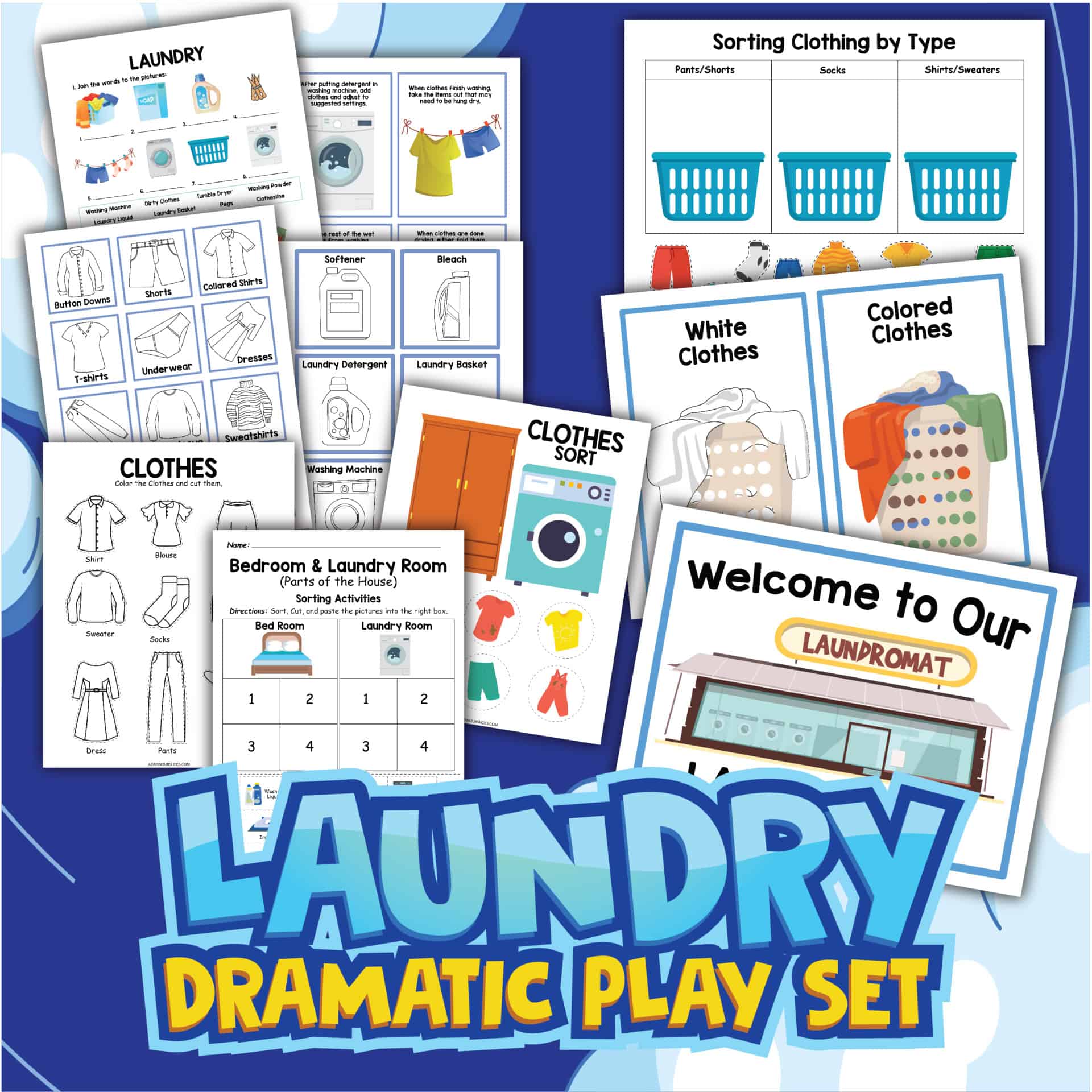 Laundry Pretend Play