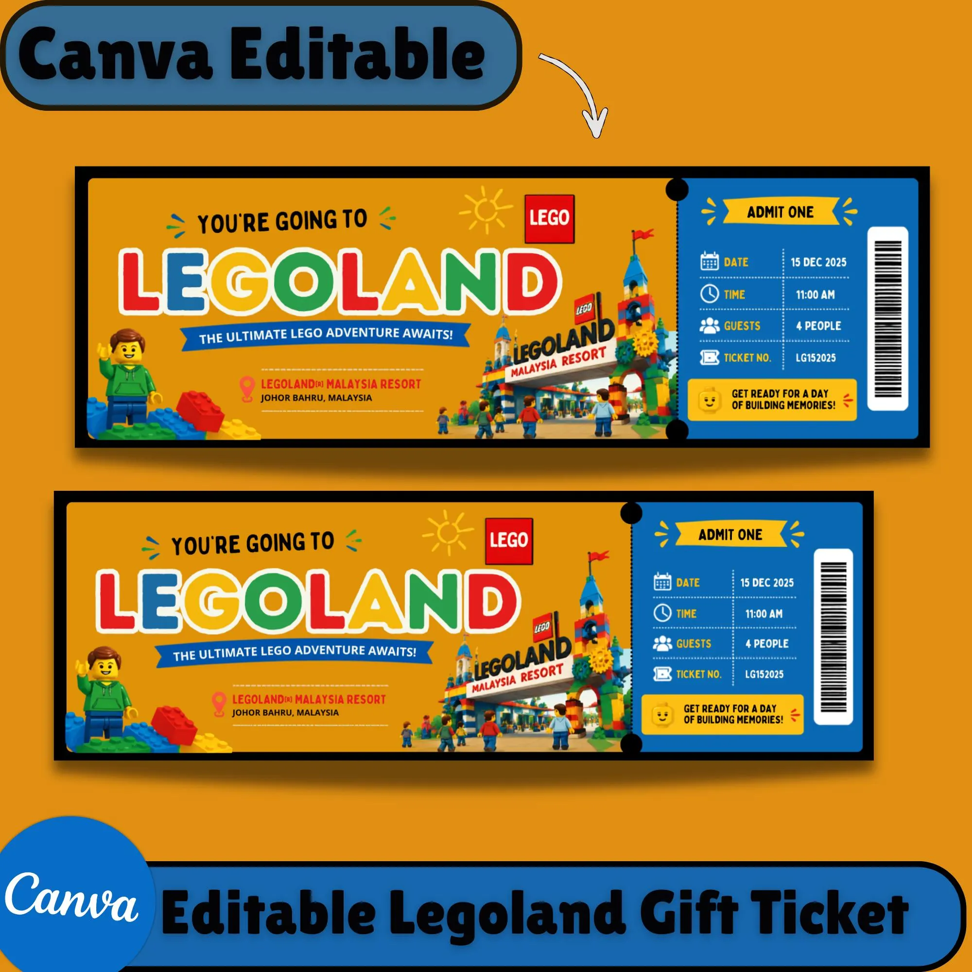 Legoland Printable Ticket Legoland Printable Ticket