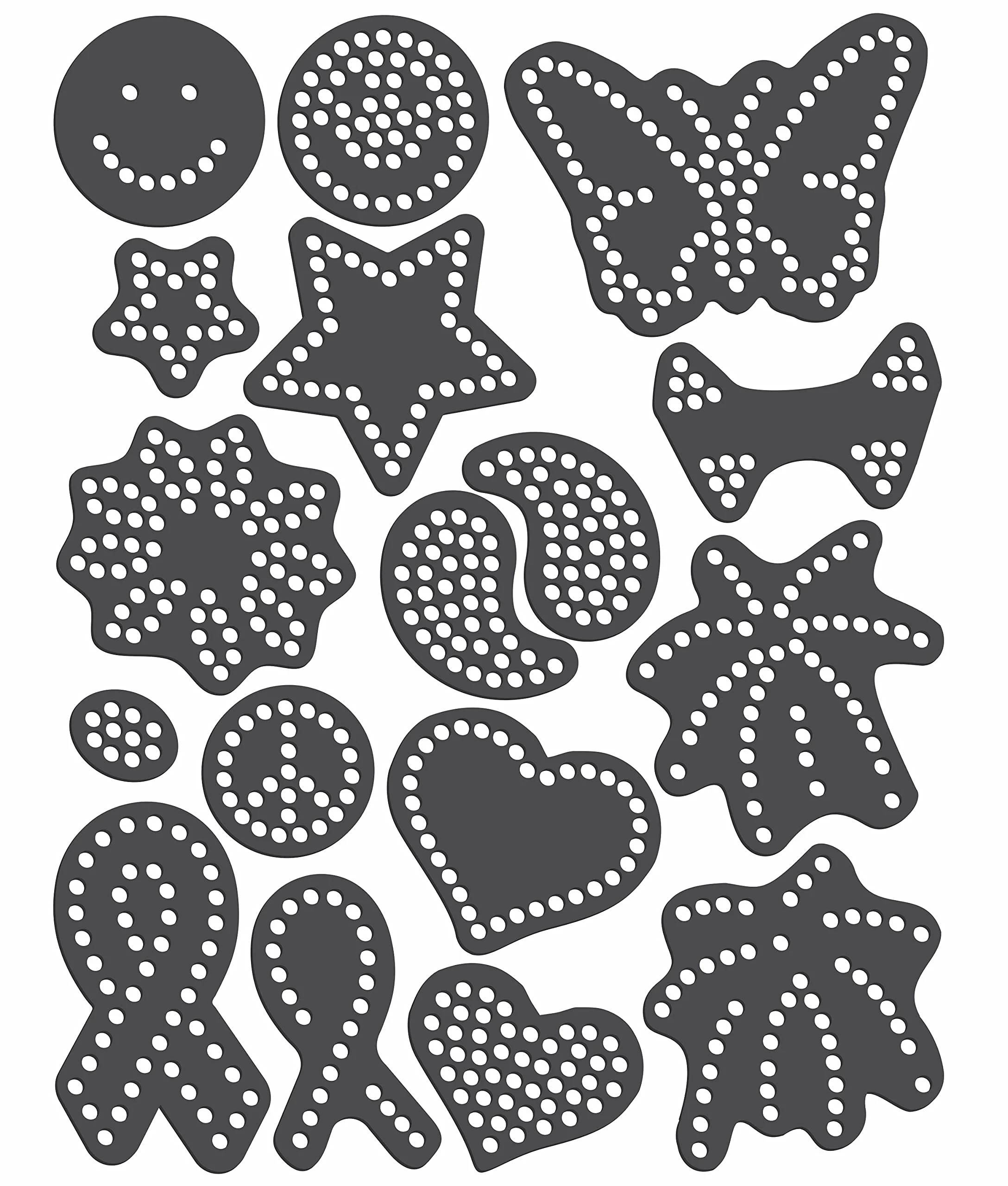 Magnetic Rhinestone Template S VARIETY Two Color Designs