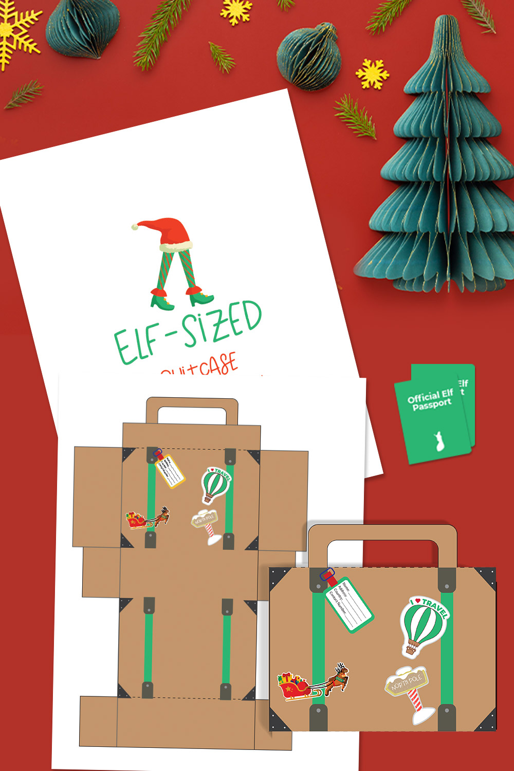 Make Your Own Elf Sized Suitcase And Passport Make Your Own Elf Sized Suitcase And Passport