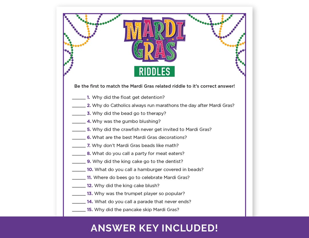 free printable mardi gras trivia questions and answers