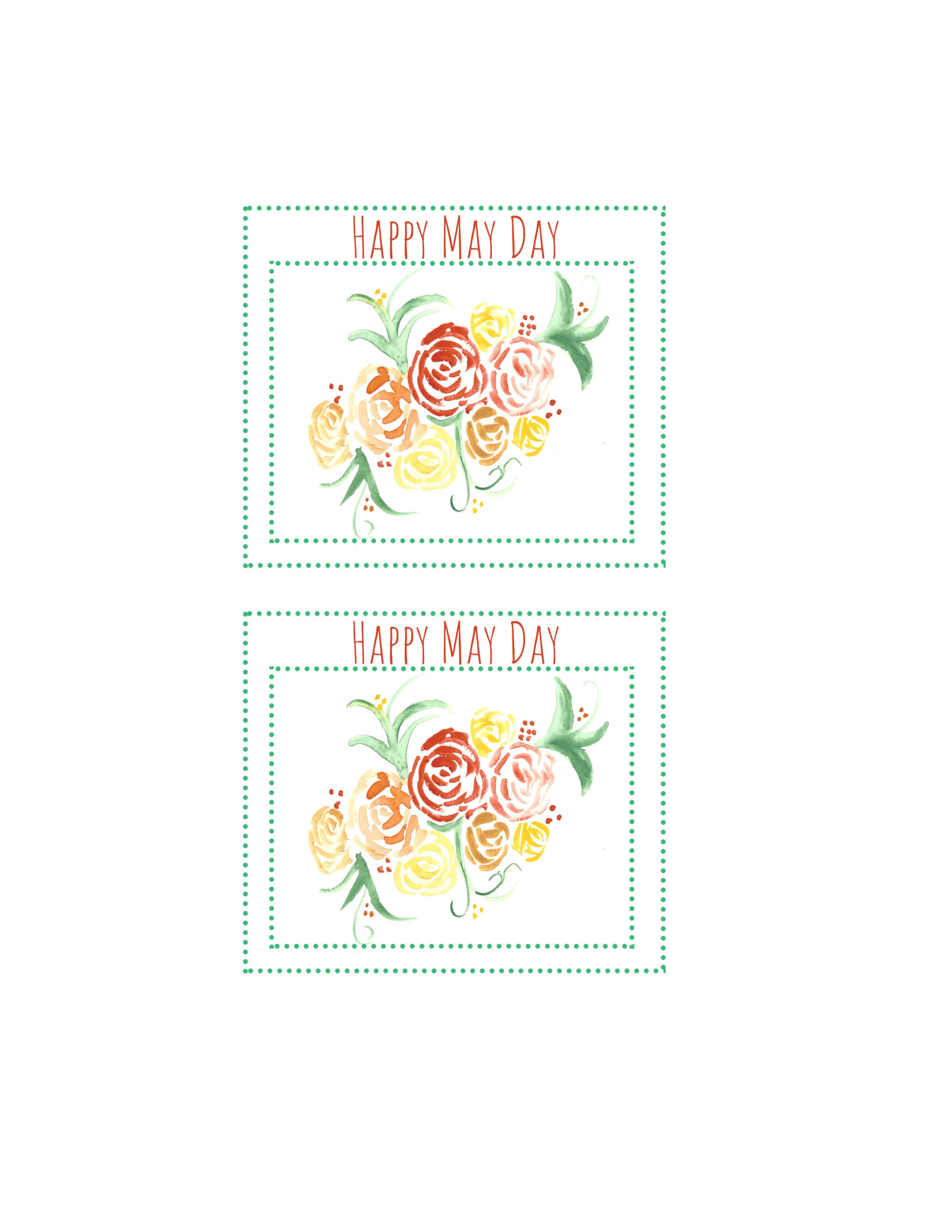 May Day Gift Tag May Day Gift Tag