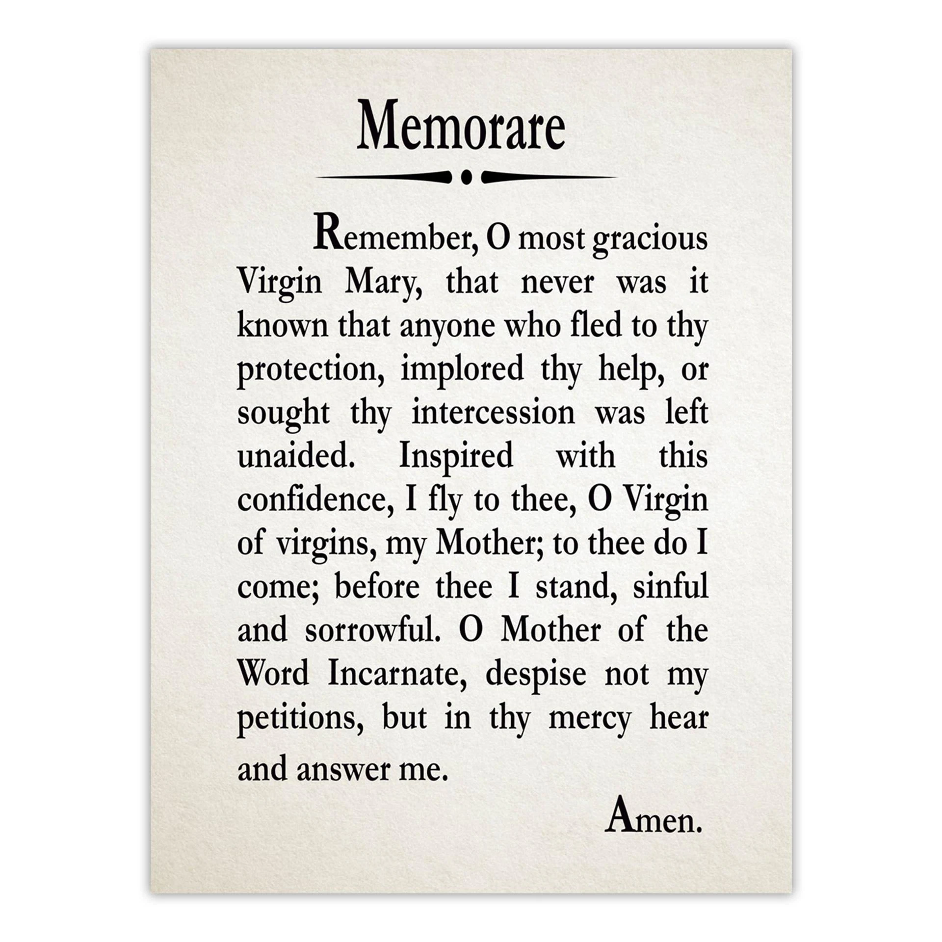 free printable memorare prayer printable free printable memorare prayer printable