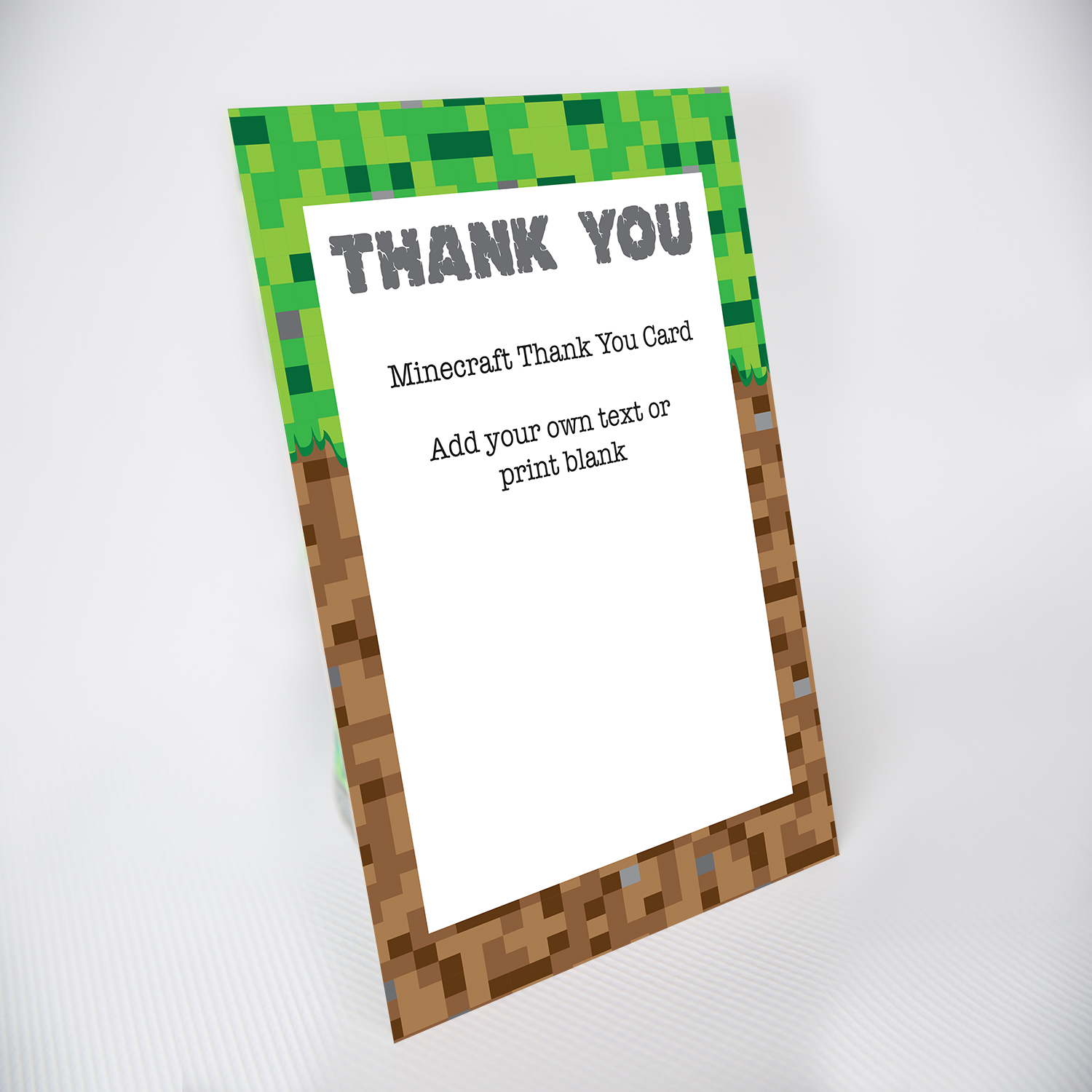 free printable minecraft thank you tags free printable minecraft thank you tags