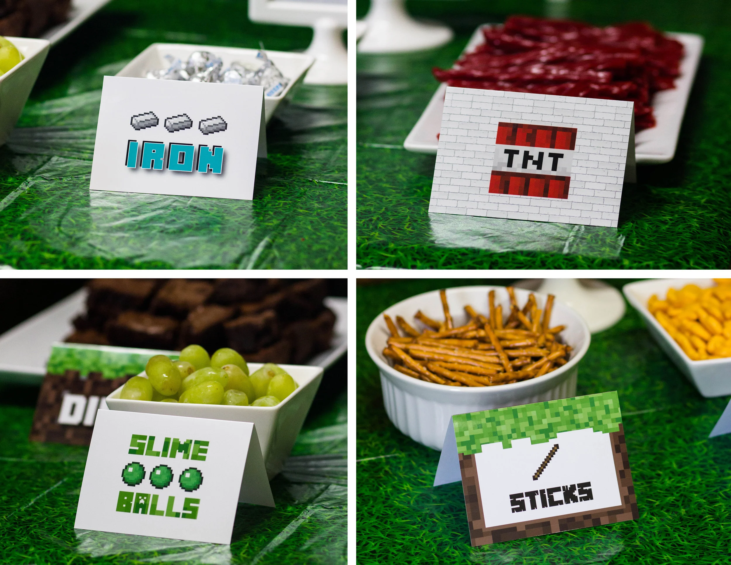 free minecraft printables food labels