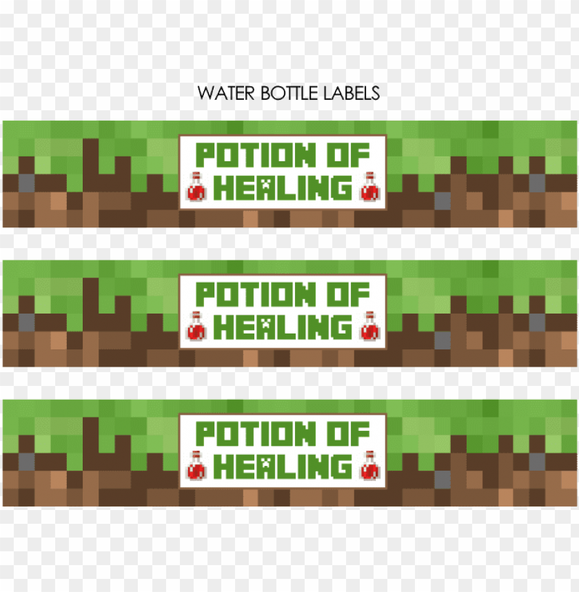 Minecraft Water Bottle Labels Minecraft Birthday Free Print Minecraft Water Bottle Labels Minecraft Birthday Free Print