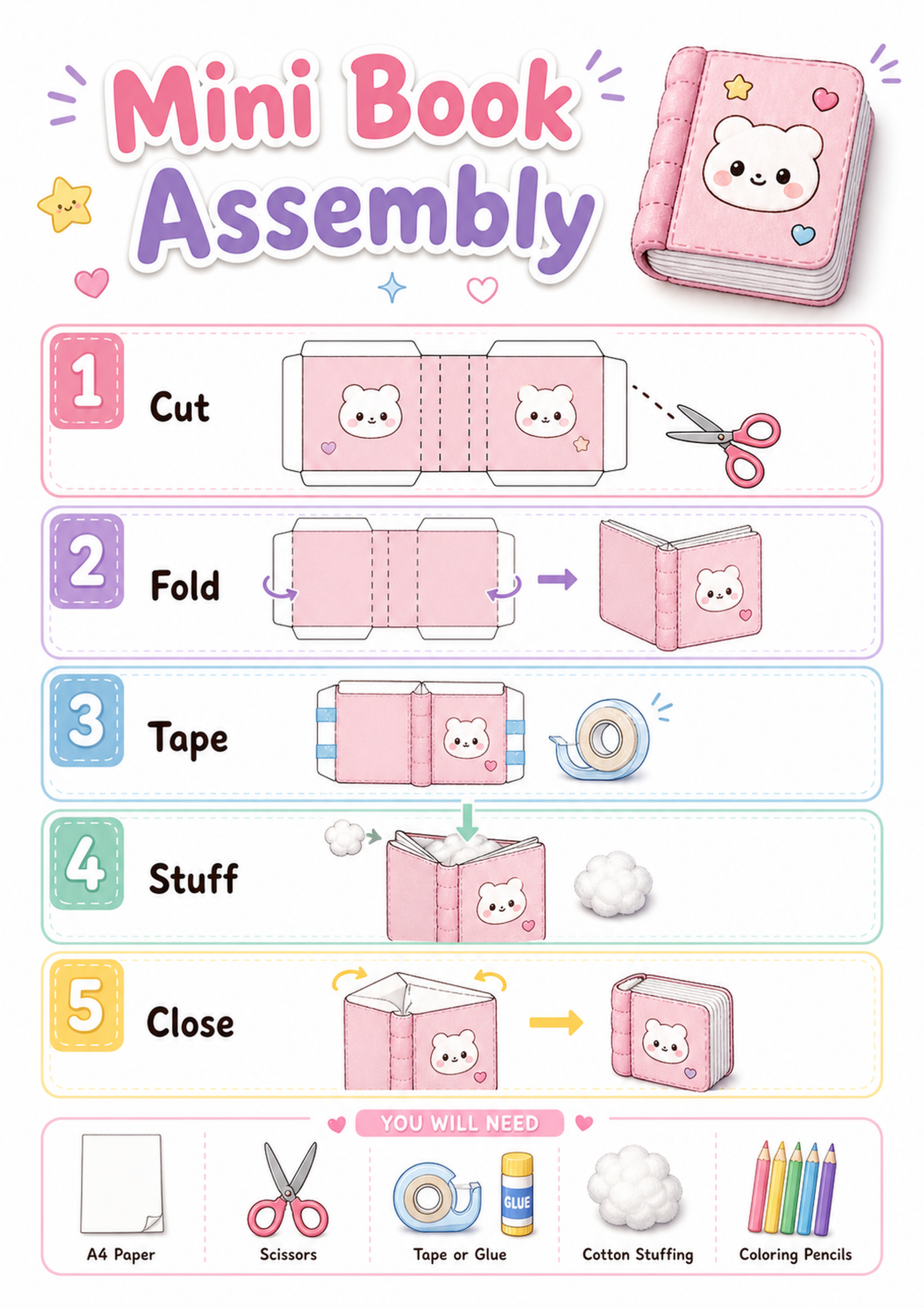 Mini Book Paper Squishy