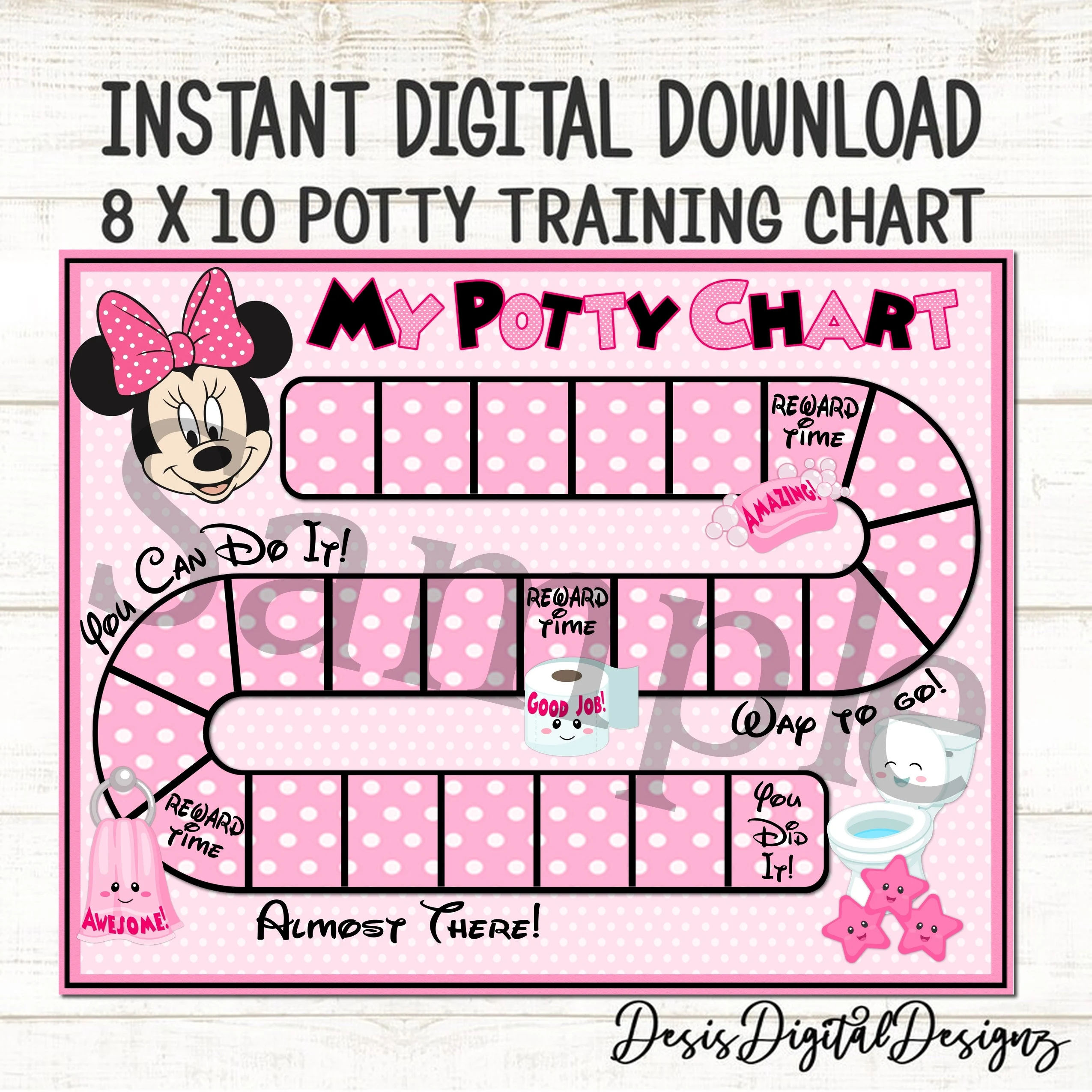 Minnie Mouse Potty Chart Minnie Mouse