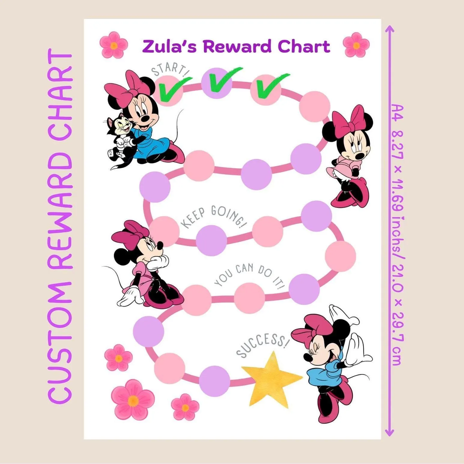Minnie Mouse Printable Potty Reward Chart