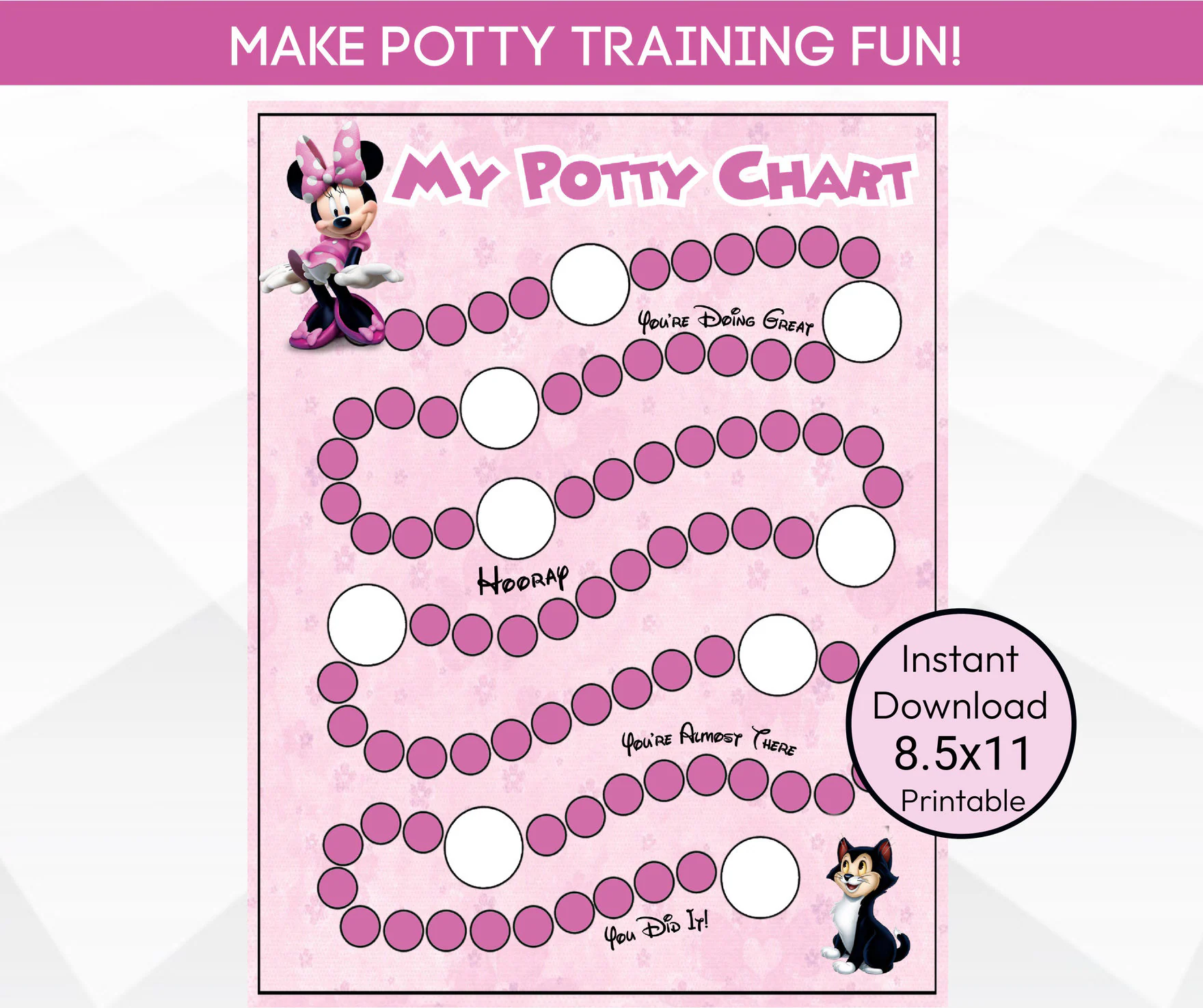 Minnie Mouse Printable Potty Reward Chart