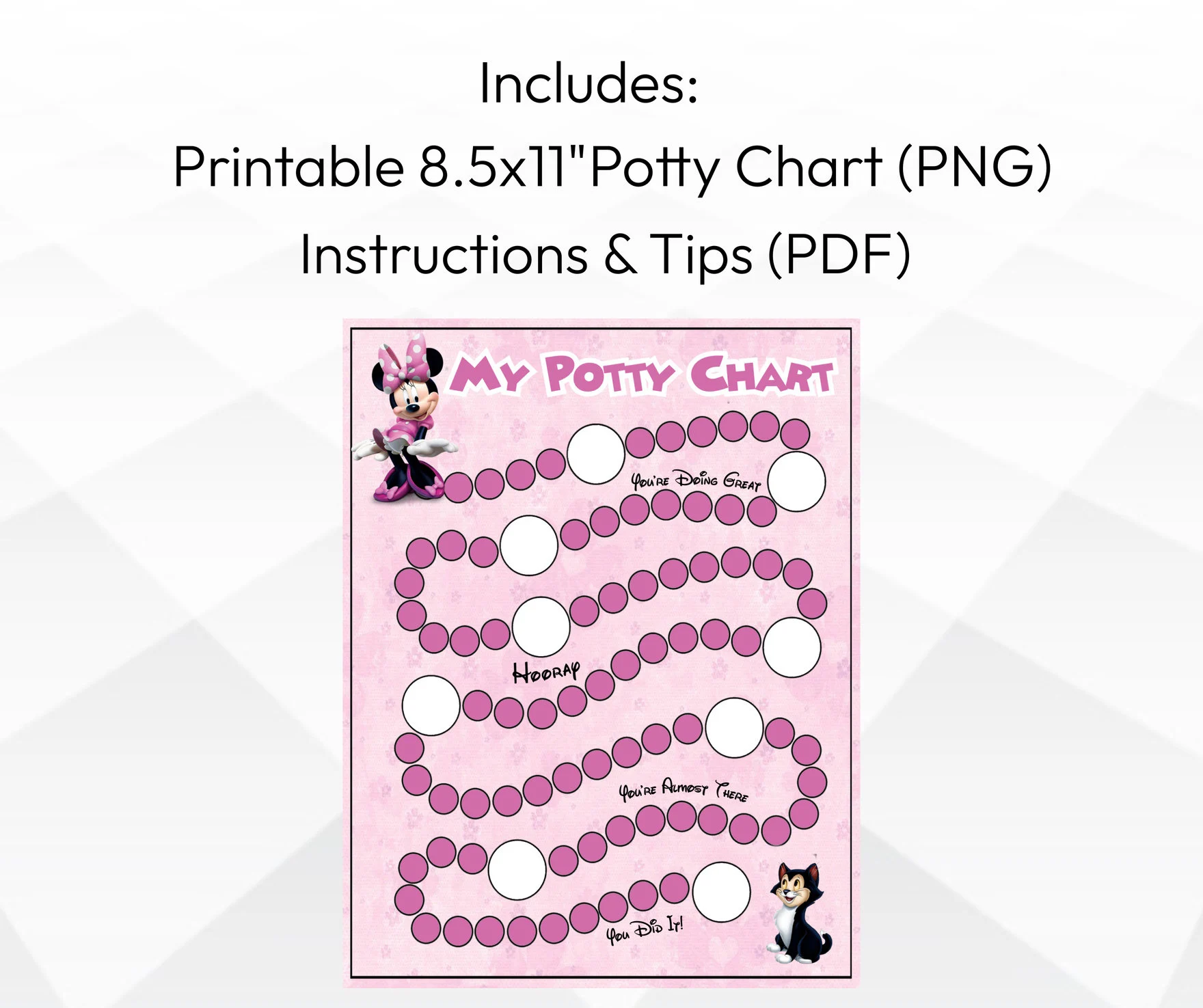 Minnie Potty Training Chart Printable