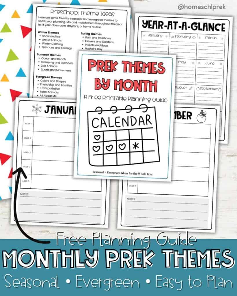 Monthly Preschool Themes