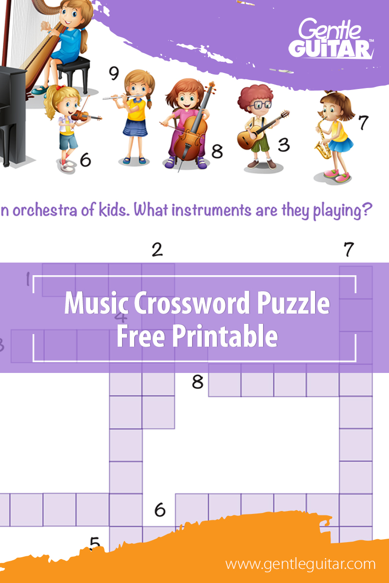 Music Crossword Puzzles Printable Orchestra Kids