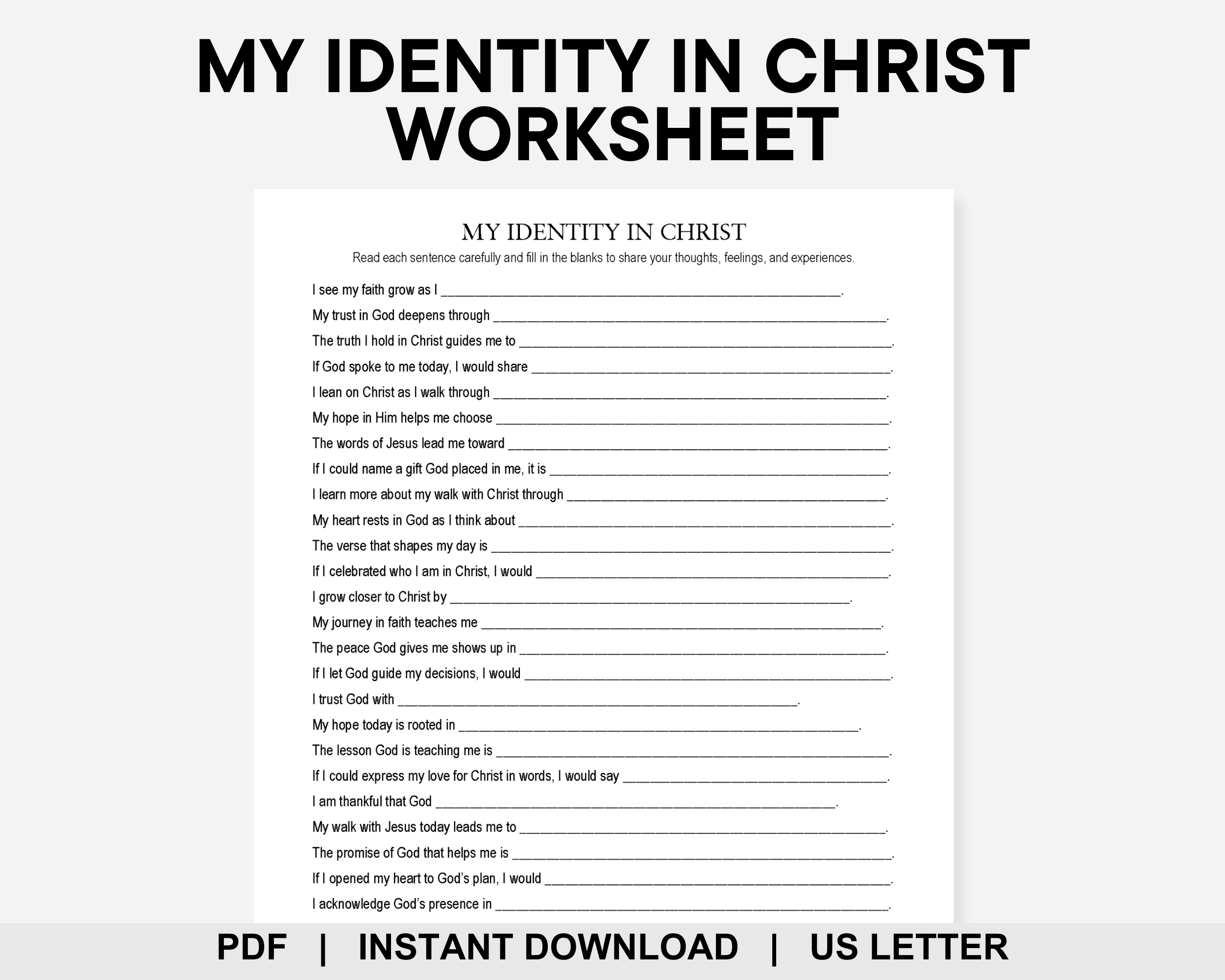 my identity in christ free printable my identity in christ free printable