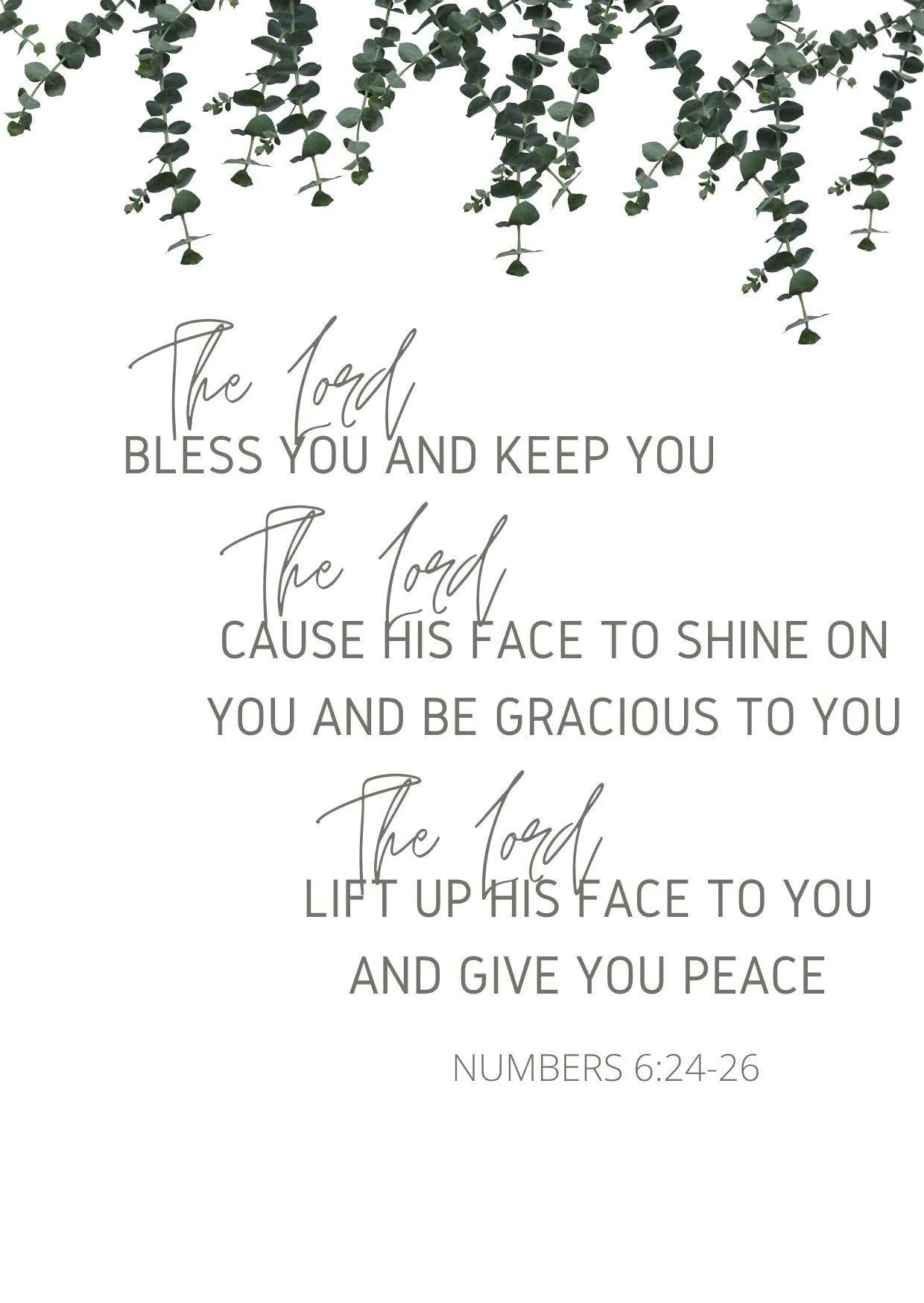 Numbers 624 26 Printable