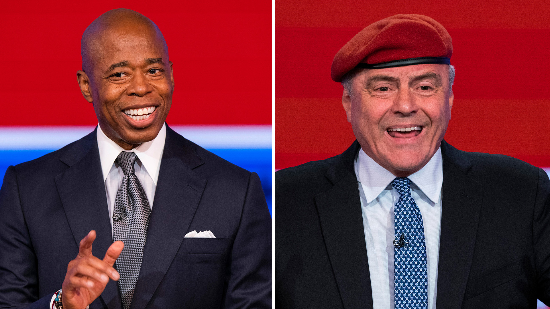 Nyc Mayoral Debate Mayor Adams Democrat Sliwa Republican Candidate Nyc Mayoral Debate Mayor Adams Democrat Sliwa Republican Candidate